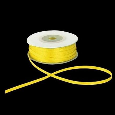 Saténová stuha 5 mm- žltá, 