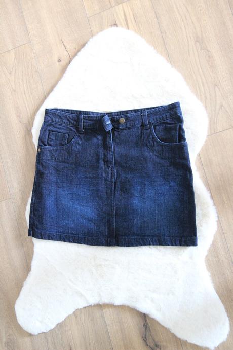 Rifľová mini sukňa, m, m