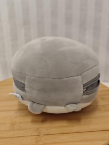 Plyšová sivá cestovná mačička 2v1 albi, 16 cm, 