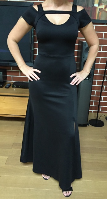 Spoločenské, plesové, večerné dlhé šaty, s