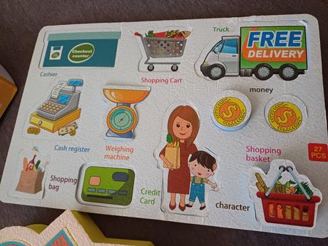 Hra supermarket - vkladačky,