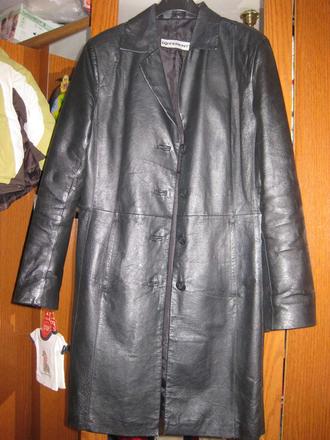 Cierna dlha kozena bunda - sako, 38