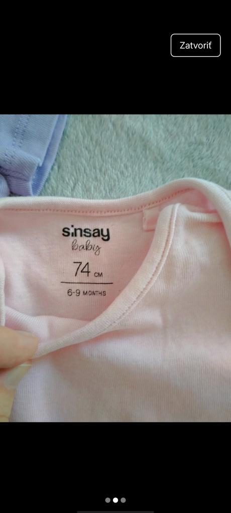 Súprava 3 ks body s krátkym rukávom, sinsay,74