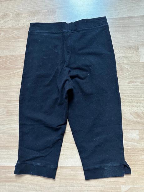 Trojštvrťové čierne legíny, litex,m