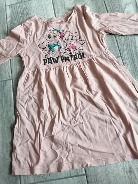 Šatky s dlhým rukávom - 98/104 paw patrol, 98