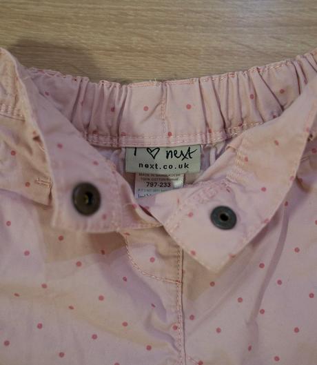 Ružové nohavice, next,80
