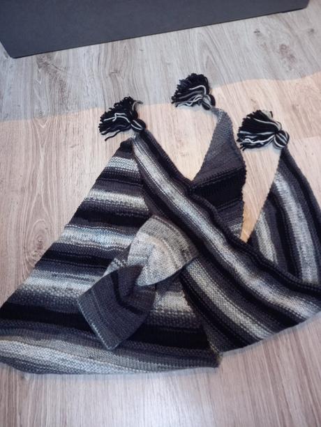 Set-trojuholniková šatka a čelenka, xl