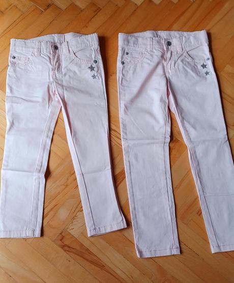 Svetloružové nohavice benetton, benetton,98 / 110