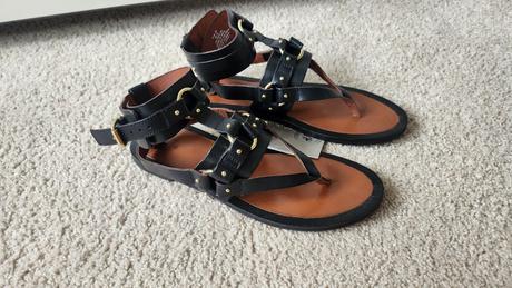 Kožené sandále h&m, h&m,39