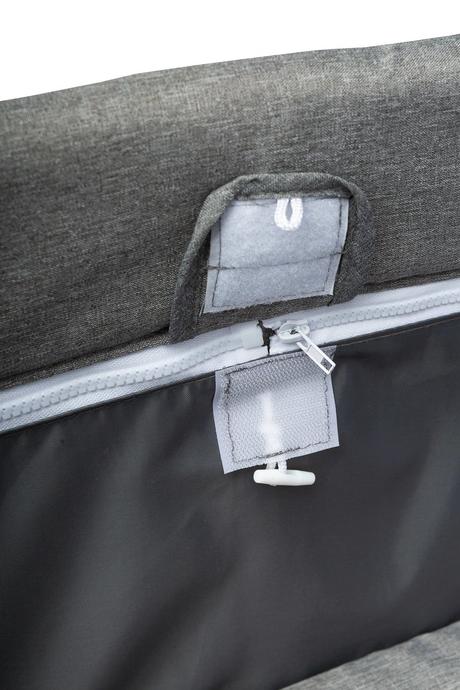 Caretero cestovná postieľka basic plus grey, šírka (cm): 60,dĺžka (cm): 120