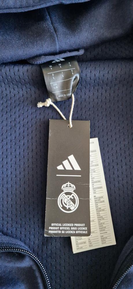 Pánska bunda adidas zne - orig (real madrid),veľ.l, adidas,l