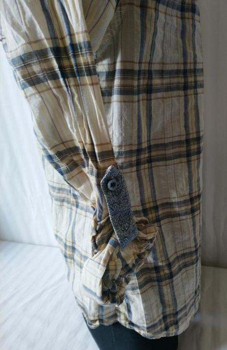 Dámska károvaná blúzka, papaya, papaya,l