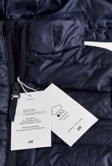 Vatovana bunda, h&m,134