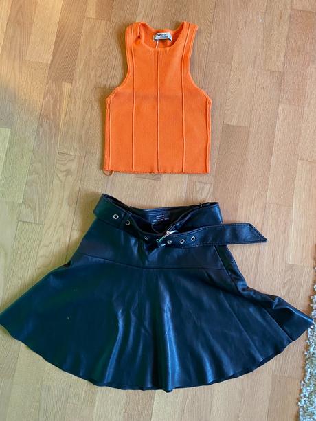 Bershka sukňa a bershka tielko, bershka,xs