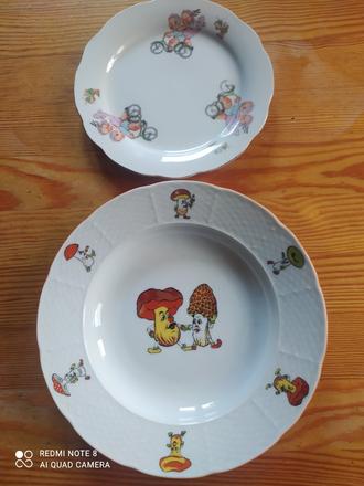 Detsky porcelanovy tanier 2 ks - 18eur,