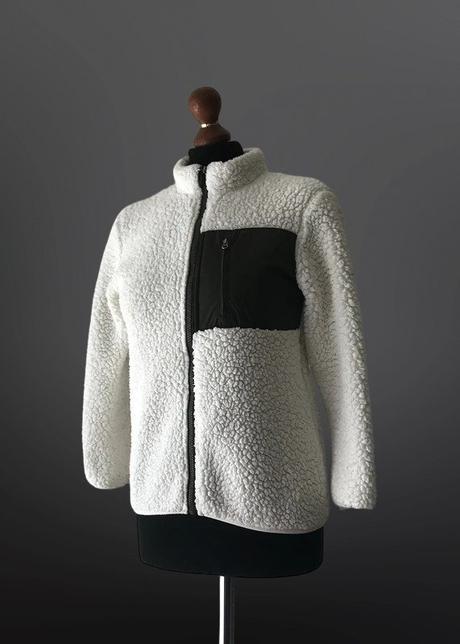 Štýlová dievčenská "teddy" bunda, bonprix,140