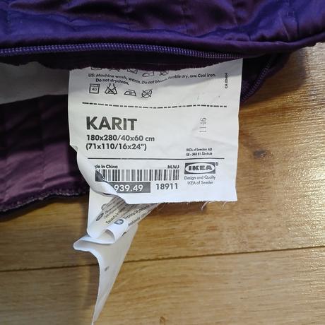 Tmavofialový vankúš karit 40x60 cm ikea, 