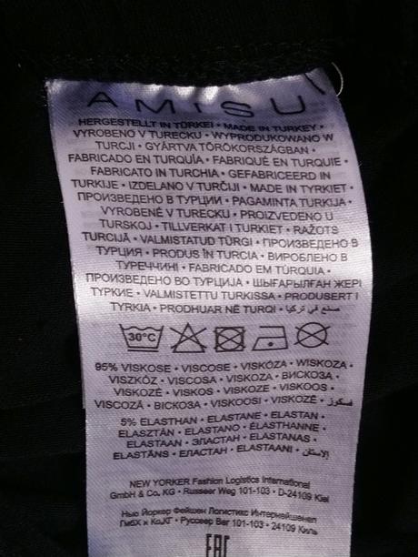 Dámske čierne 3/4 legíny, amisu, amisu,m