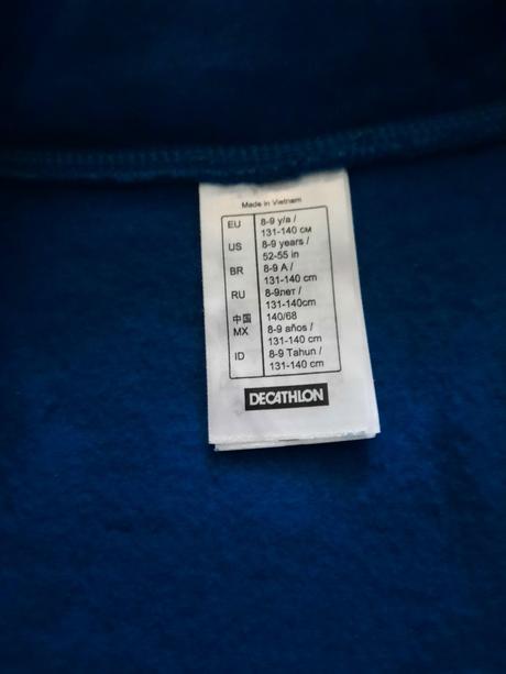 Chlapčenská mikina, decathlon,134