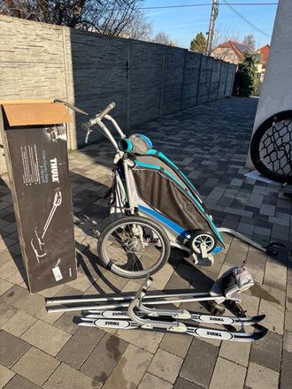 Thule cyklovozik aj s lyžiarskym setom, 