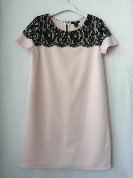 Pekné púdrovo rúžové šaty, h&m,36