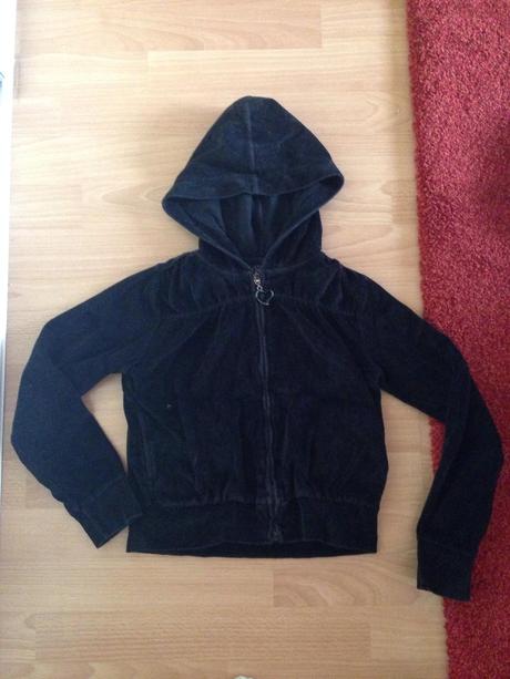 Čierna velurova mikina122, 122