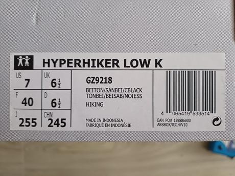 Adidas hyperhiker low k 40, adidas,38