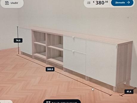 Tv skrinky ikea besta top stav, 