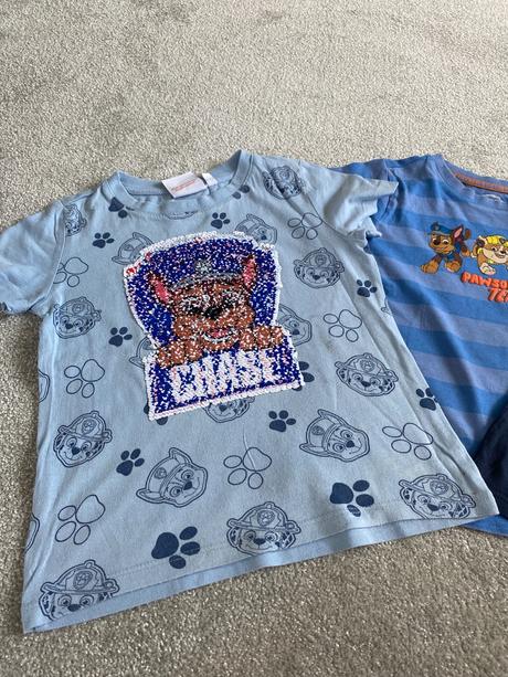 Detské trička paw- patrol krátky rukáv, 110