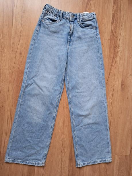 Široké baggy rifle, h&m,146