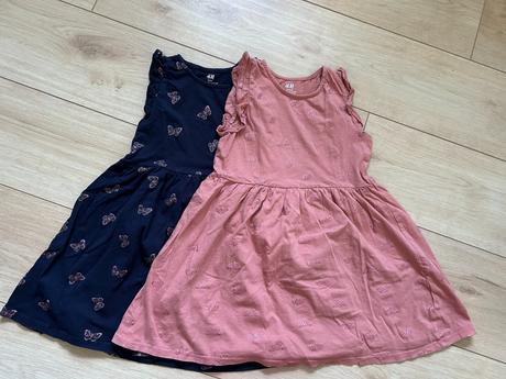 2ks letné šaty zn.h&m (veľ.122), h&m,122