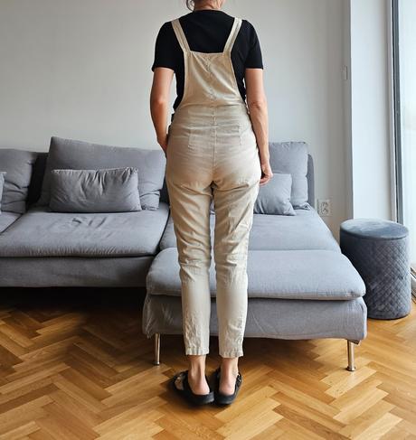 Nohavice na traky ľan a bavlna, s