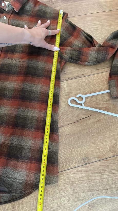 Karovaná tehlová košeľa, stradivarius,xl