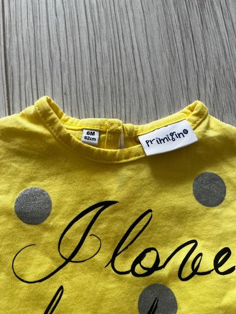 Žlté letné šaty s volanmi, primigi,62