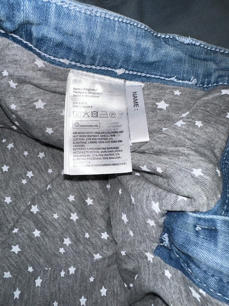 Zateplene dievcenske skinny rifle h&m 170, h&m,170