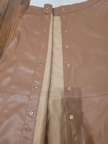 Nádherná koženková sukňa zara m, zara,m