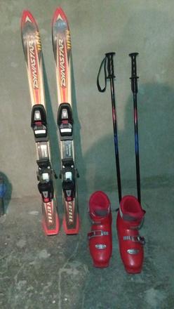 Lyže+lyžiarky, dynastar,90-99 cm
