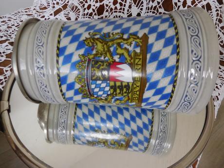 Korbel bayern s cínovým víkom, top top stav,, 