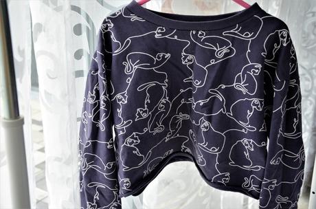 Crop mikina-146/152, 146