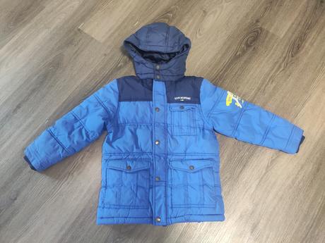 Modrá zimná bunda h&m, h&m,122