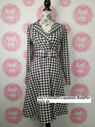 Šaty s vreckami aj s opaskom 34/36, 36