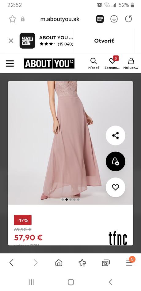 Spoločenské šaty, m