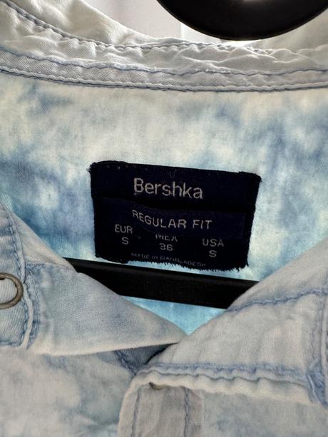Bershka košeľa rifľová, bershka,s