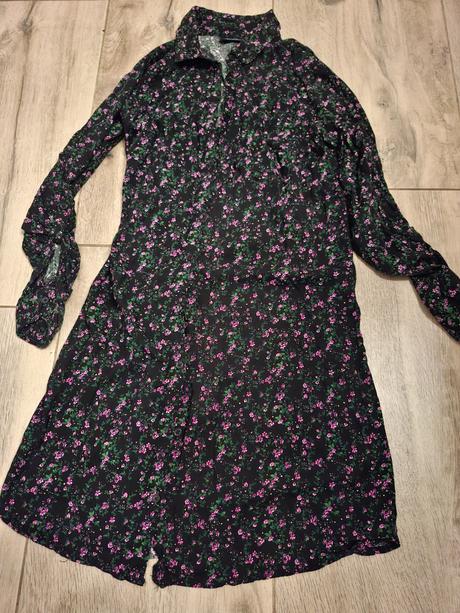 Koselove saty s kvetinovym vzorom, s