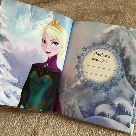 Kniha / dennik frozen v anglictine, 