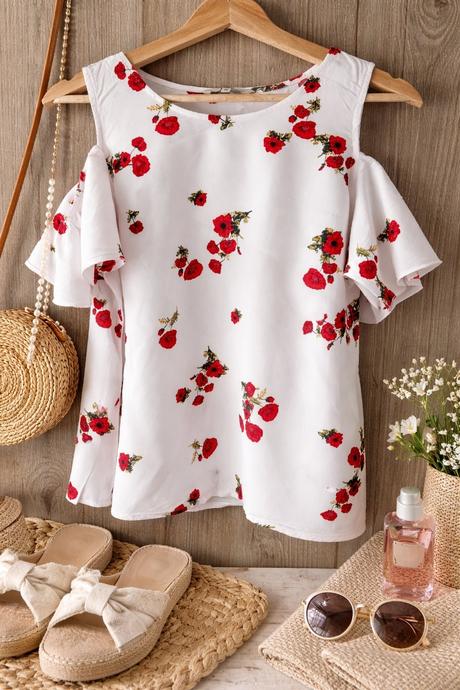 Blúzka  - vlčie maky, c&a,s