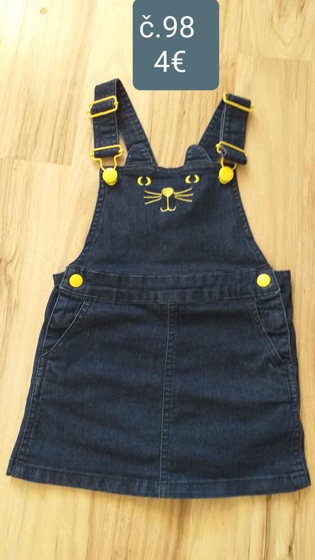 Riflová sukňa na traky, reserved,98