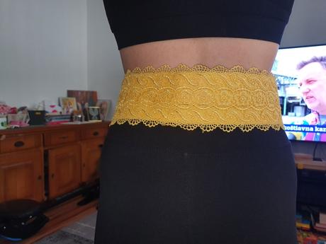 Nový moderný opasok žltý uni, 