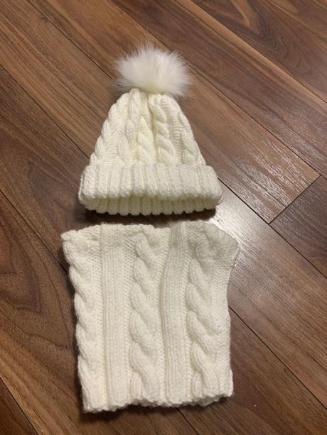 Hand made čiapka + nákrčník 86/92, 92