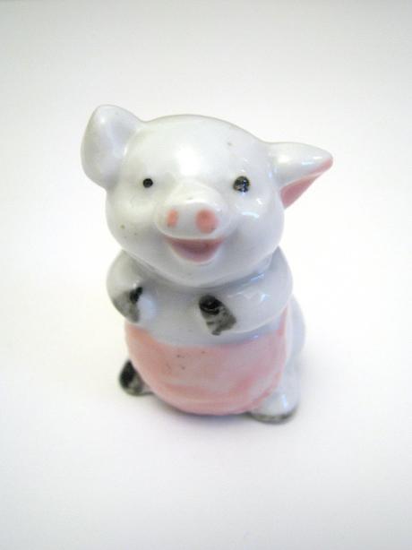 Mini porcelánové prasiatko,